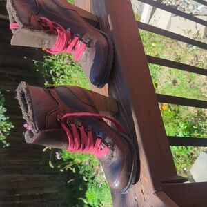 Charlotte Russe work style chunky heeled boots